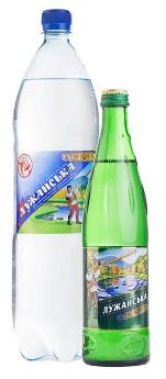 Вода мінеральна "Лужанська" сильногазована 1,5л