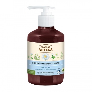 Мило інтимне ніжне Green Pharmacy Ромашка для чутливої шкіри, 370мл фл. з дозатором