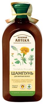 Шампунь Green Pharmacy Календула та розмаринова олія для жирного волосся, 350мл фл.