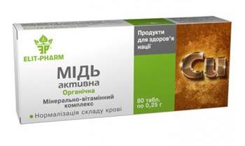 Мідь активна, табл. №40 (10х4)*