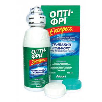 Розчин для контактних лінз Опти-фрі Експрес 120мл фл. (ВМП)