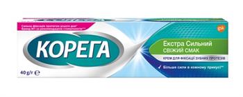 Крем для фіксації зубних протезів Корега Свіжий смак, 40г