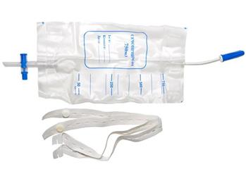 Сечоприймач 750мл з клапаном та кріпленням для ноги, стер. / JS арт.714502