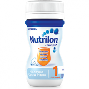 Суміш рідка молочна Nutrilon 1 для дітей від 0 до 6 місяців, 70мл