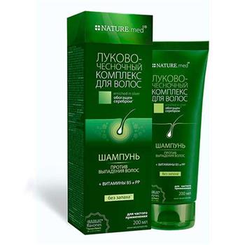 Шампунь Nature.med / Натурмед Луково-часниковий комплекс 200мл