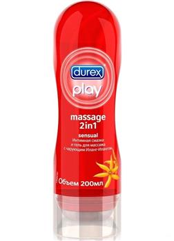 Гель-змазка інтимний Durex Play Massage Sensual 2в1 з іланг-іланг 200мл / Дюрекс