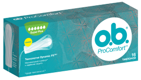 Тампони гігієнічні o.b. ProComfort Super Plus, №16