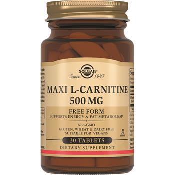 Амінокислота L-Карнітин Solgar (L-Carnitine) 500мг табл. №30 (Солгар)