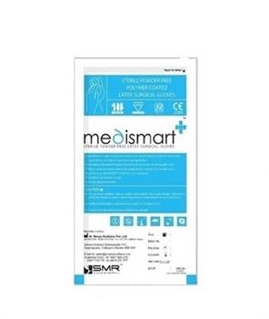 Рукавички хірургічні Medismart латексні з пудрою, р.7,0, стер., 1 пара