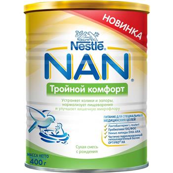 Суміш суха молочна NAN ExpertPro Потрійний Комфорт (з народження), 400г / НАН Експертпро