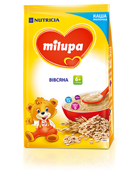 Каша молочна Milupa вівсяна для дітей з 6 місяців, 210г