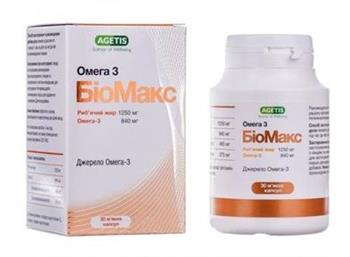 БіоМакс Омега-3, капс. №30