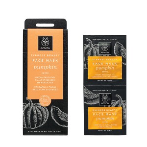 Маска для обличчя Apivita Pumpkin Detox Детокс очищуюча із гарбузом, саше 2 х 8мл (Апівіта)