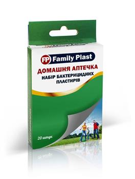 Набір пластирів Family Plast Домашня аптечка на тканинній основі №20 / Фемілі Пласт