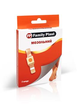 Пластир мозольний Family Plast 2х6см №5 / Фемілі Пласт