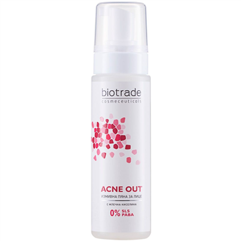 Пінка Biotrade Acne Out очищуюча з молочною кислотою для проблемної шкіри, 150мл
