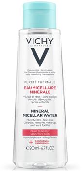 Вода міцелярна Vichy Purete Thermale для чутливої шкіри обличчя та очей, 400мл