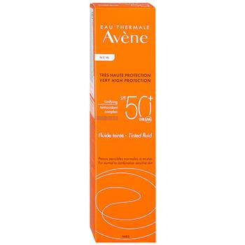 Флюїд Avene SPF50+ сонцезахисний для нормальної та комбінованої чутливої шкіри, 50мл / Авен
