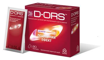 Д-ОРС (D-ORS), порошок для суспензії, пакет №20 (ВМП)