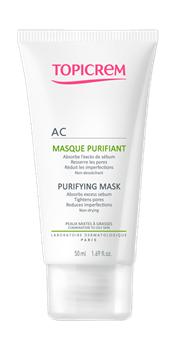 Маска Topicrem AC, очищувальна для комбінованої та жирної шкіри 50мл / Топікрем AК