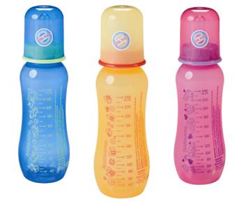 Пляшечка для годування Baby-Nova Декор для дівчинки (0-24), 240мл (арт.47010/2)