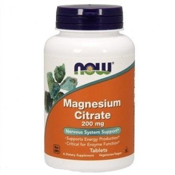 Магнію цитрат 200мг NOW, табл. №30 / НАУ