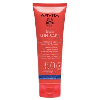 Молочко Apivita Bee Sun Safe сонцезахисне для обличчя та тіла SPF50, 200мл (Апівіта)