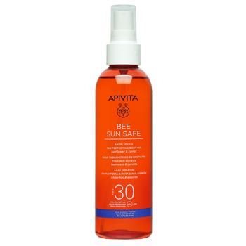 Олія для засмаги тіла Apivita Bee Sun Safe SPF30 сонцезахисна, 200мл / Апівіта