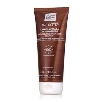 Шампунь від випадіння волосся MartiDerm Hair System, антисеборейний, 200мл (МартіДерм)