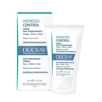 Антиперспірант крем Ducray Hidrosis Control для шкіри обличчя, рук та ніг, 50мл