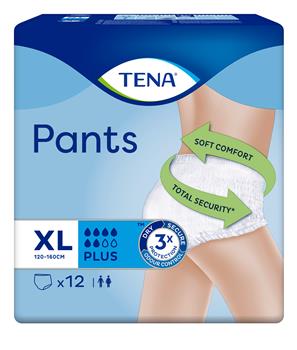 Підгузки-труси для дорослих Tena / Тена Pants плюс (6 крап.) р.XL (120-160см) №12