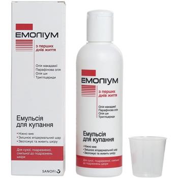 Емульсія для тіла Emolium Dermocare захисна з перших днів життя, для чутливої, сухої та схильної до подразнень шкіри, 400мл