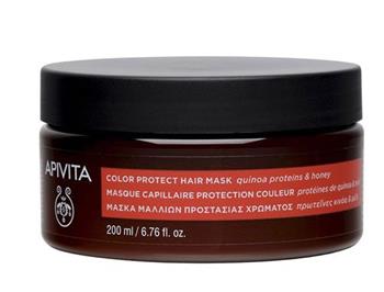Маска для волосся Apivita Color Protect, Захист кольору, з протеїнами кіноа та медом, 200мл / Апівіта