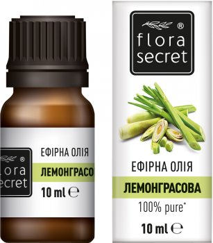 Олія ефірна Flora Secret лемонграсова, 10мл