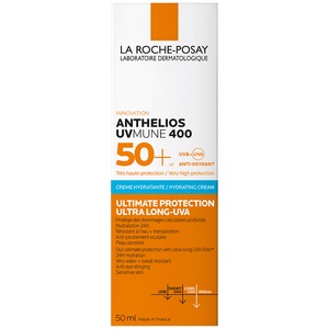 Крем для обличчя Ля Рош-Позе Антгеліос UVA400 SPF50+, зволожуючий сонцезахисний, 50мл