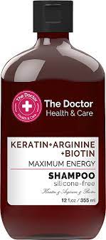 ШампуньThe Doctor Health & Care Keratin + Arginine + Biotin, Максимальна сила, 355мл