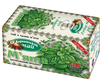 Чай трав'яний М'ята "Карпатський чай" ф.-пак. №40
