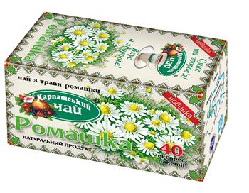 Чай трав'яний Ромашка "Карпатський чай" ф.-пак. №40