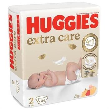 Підгузки Huggies extra care р.2 (3-6кг) №24 / Хаггіс