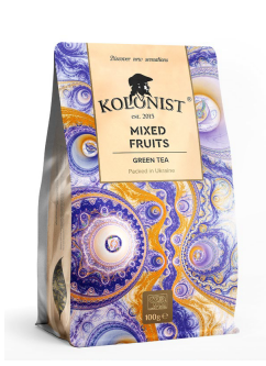 Чай зелений Kolonist "Фруктовий Мікс", стандарт OP1, 100г пакет / Колоніст