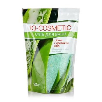 Сіль для ванн IQ-Cosmetic Алое та арганова олія, 500г