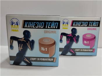 Кінезіо тейп Pinna Original, бежевий 5см х 5м №1 (Pinna/Пінна)