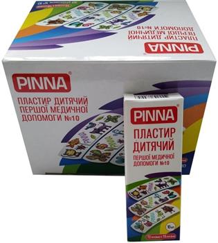 Пластир Першої мед.допомоги дитячий PINNA, 72мм х 19мм №10 (Pinna/Пинна)