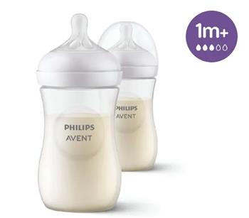 Пляшечка для годування Philips Avent Natural Response (1m+) з соскою антиколіковою, 260мл, арт.SCY903/67 / Філіпс Авент