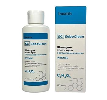 Шампунь проти лупи ihealth SeboClean Intense, з саліциловою кислотою, 150мл