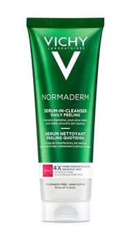 Гель- сироватка очищуючий для проблемної шкіри обличчя та тіла Vichy Нормадерм з ефектом пілінгу, 125мл / Віши