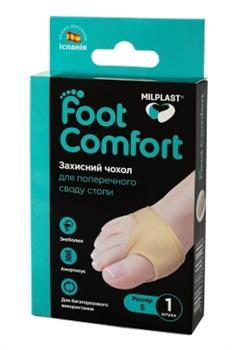 Чохол Milplast Foot Comfort захисний для поперечного склепіння стопи, р.S, 1 пара в уп. / Мілпласт