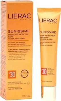 Флюїд Lierac Sunissime SPF30, сонцезахисний для обличчя та зони декольте, 40мл / Лієрак