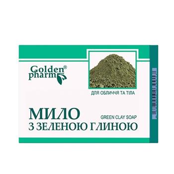Мило GoldenPharm із Зеленою глиною, 70г