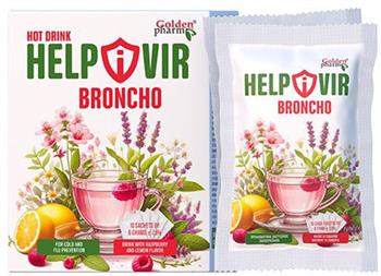 Напій Хелпівір Бронхо зі смаком малини та лимона, саше №10